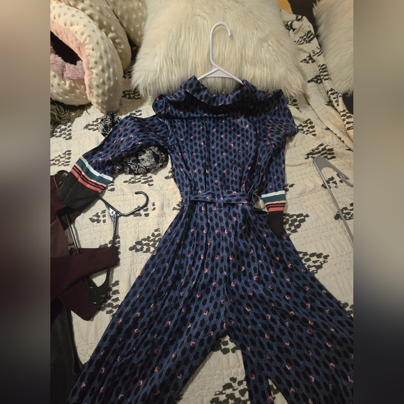 Maje Prestone Printed Cropped Wide-leg Jumpsuit - Picture 6 of 6